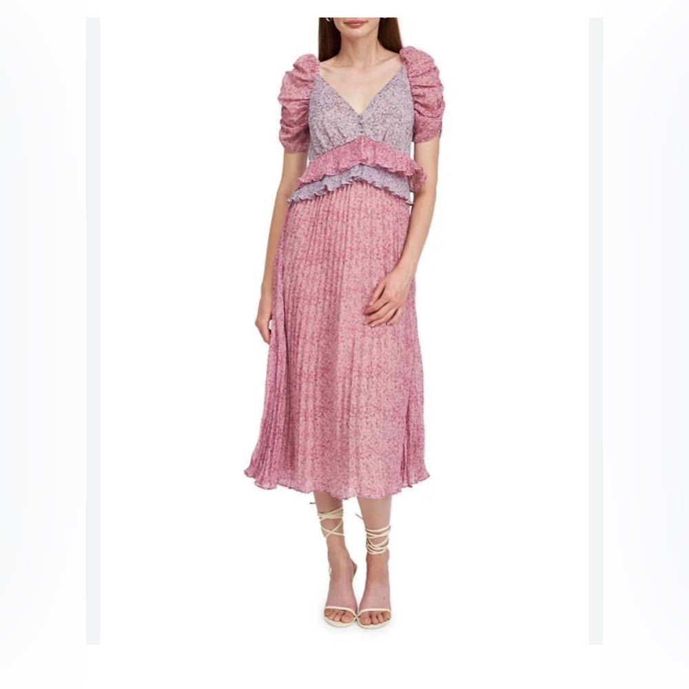 En Saison Pink and Purple Maxi Dress